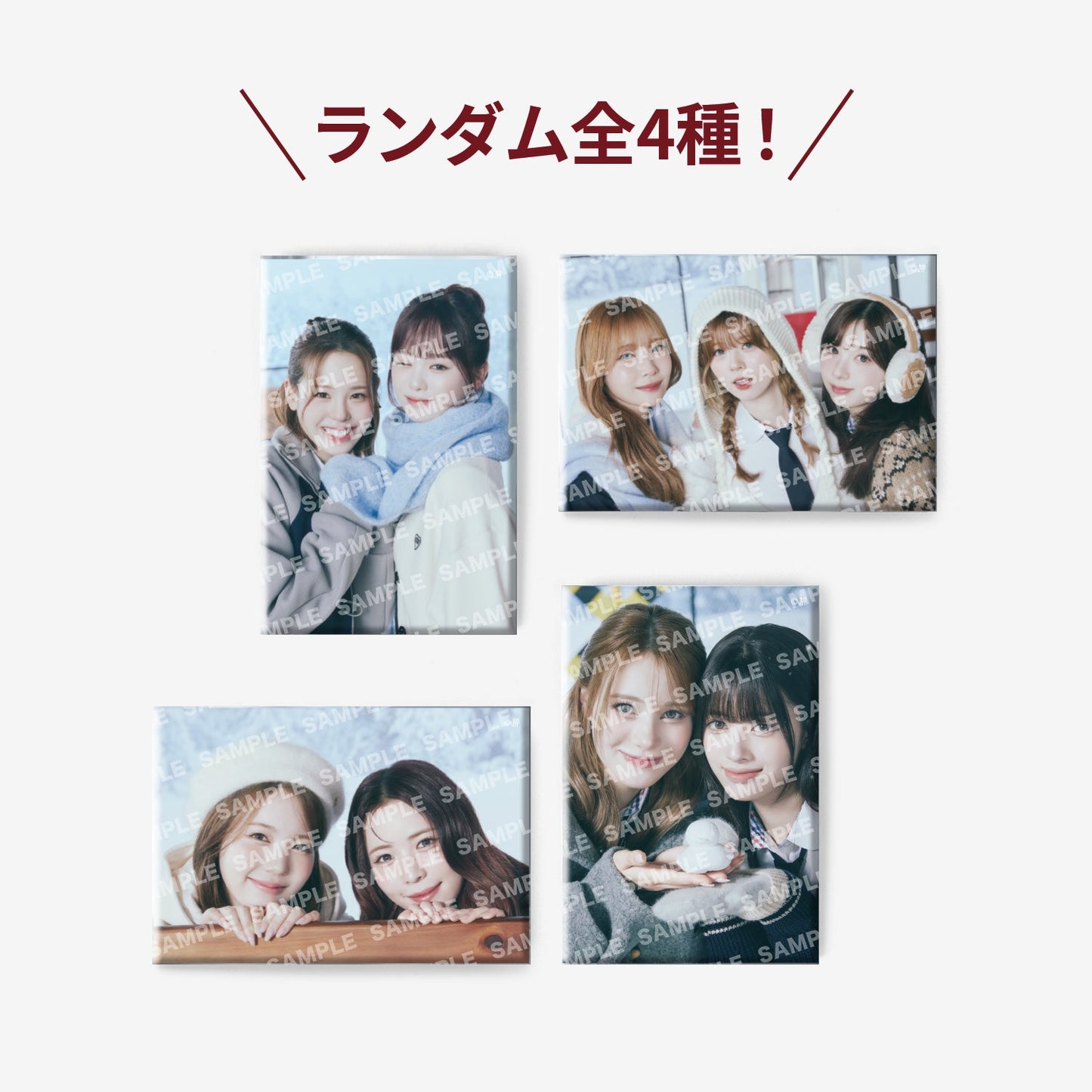 RANDOM SQUARE PHOTO BADGE / NiziU『JYP JAPAN POPUP STORE 2025』