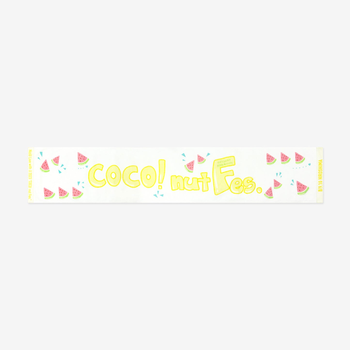 MUFFLER TOWEL Designed by NiziU【HIROSHIMA】 / NiziU『COCO! nut Fes.』