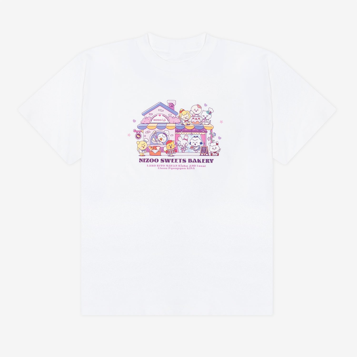 T-SHIRT【L】/ NiziU『NIZOO SWEETS BAKERY』 – JYP JAPAN ONLINE STORE