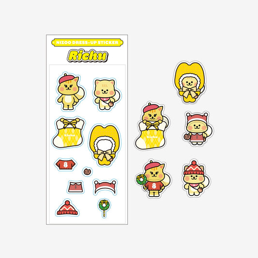 NIZOO DRESS UP STICKER - Richu /『NiziU Live with U 2024-2025 “AWAKE” OFFICIAL GOODS』