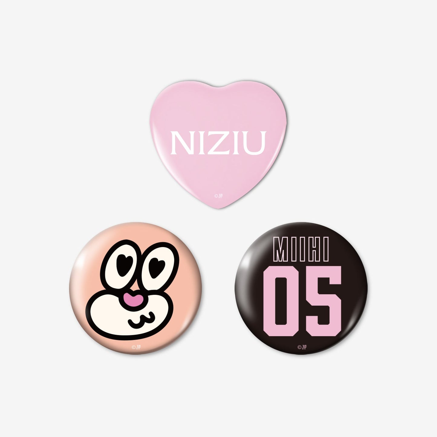 BADGE SET(3PIECES)- MIIHI / NiziU『Live with U 2026 “NEW EvoNUtion”』
