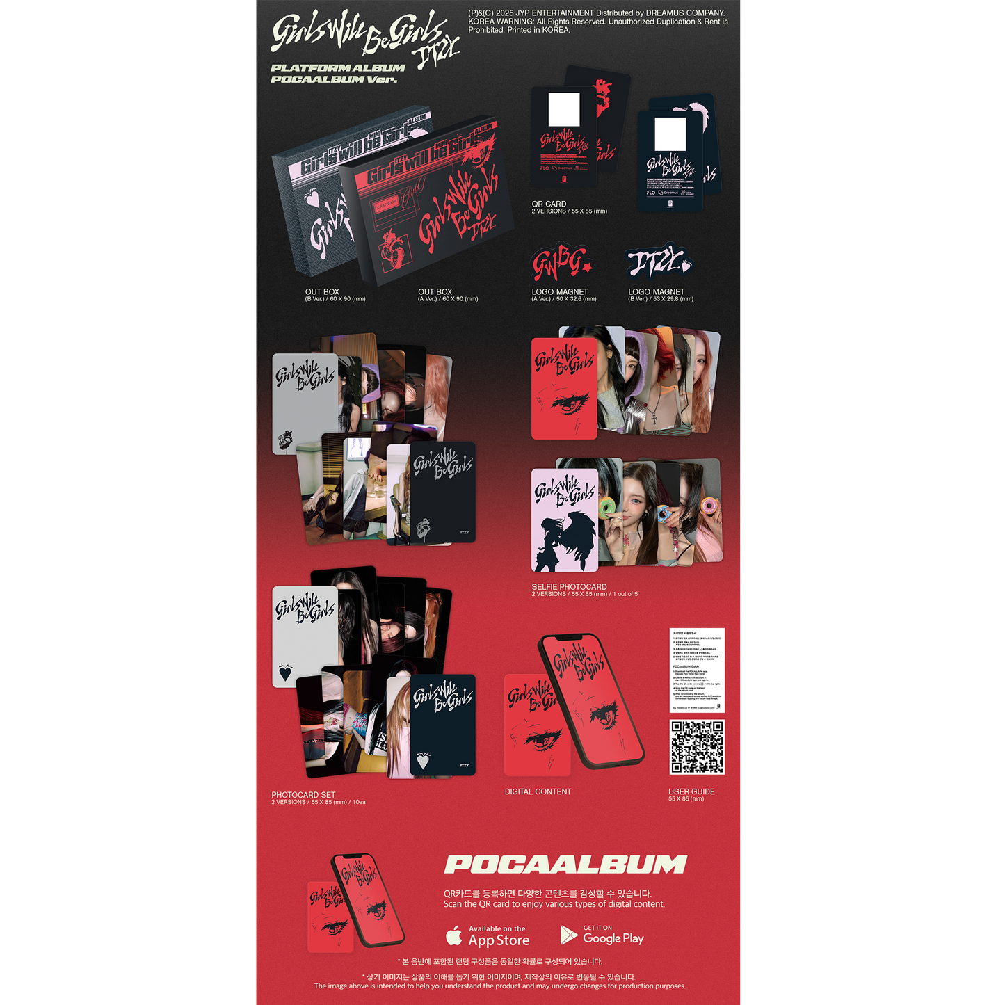 ITZY 10th Mini Album『Girls Will Be Girls』PLATFORM ALBUM_POCAALBUM A/B Ver.【수입반】2종 랜덤