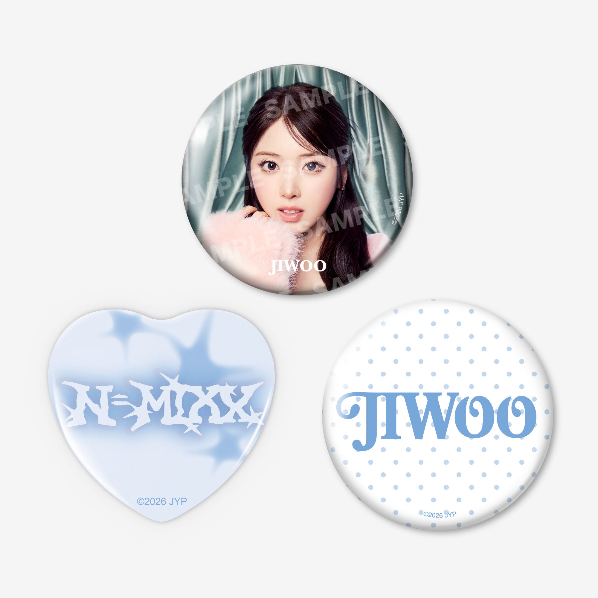 BADGE SET (3PIECES) - JIWOO / NMIXX『JAPAN DEBUT SHOWCASE “N=MIXX