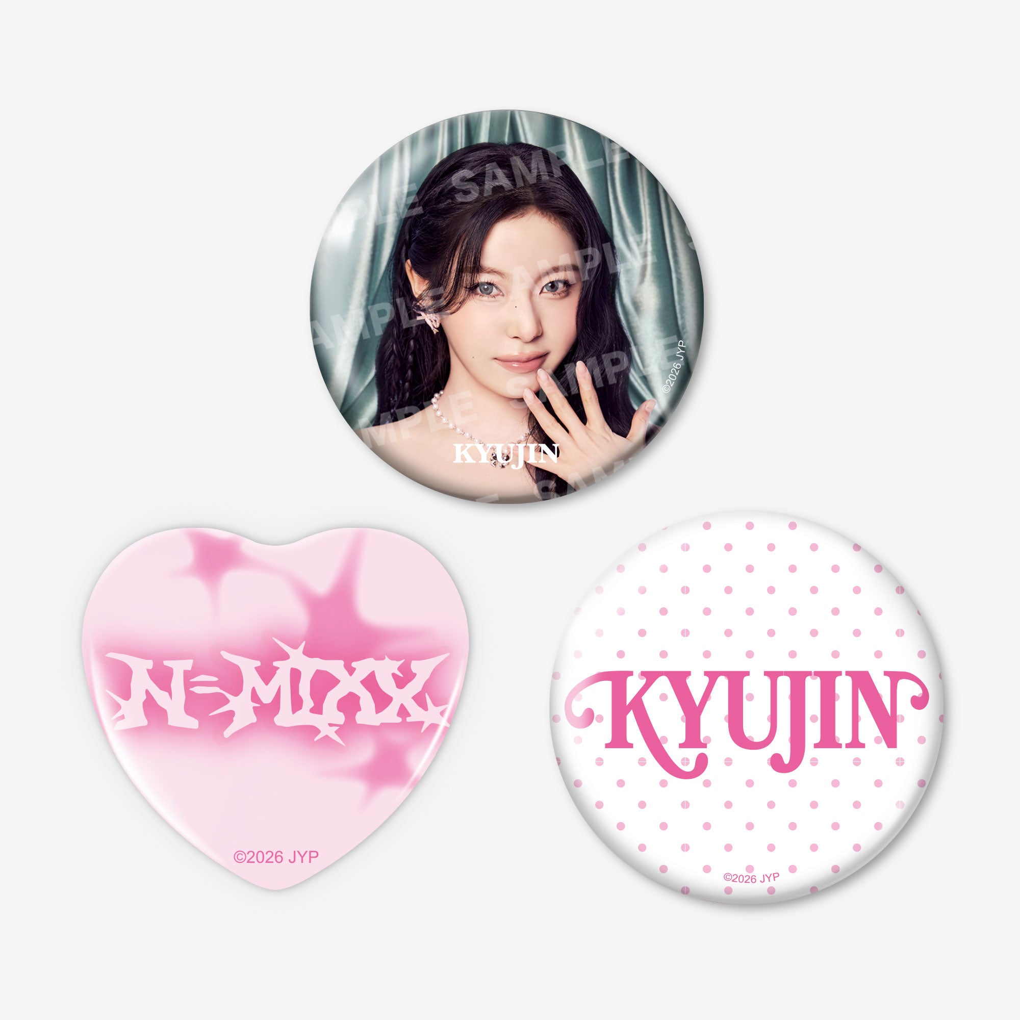 BADGE SET (3PIECES) - KYUJIN / NMIXX『JAPAN DEBUT SHOWCASE “N=MIXX