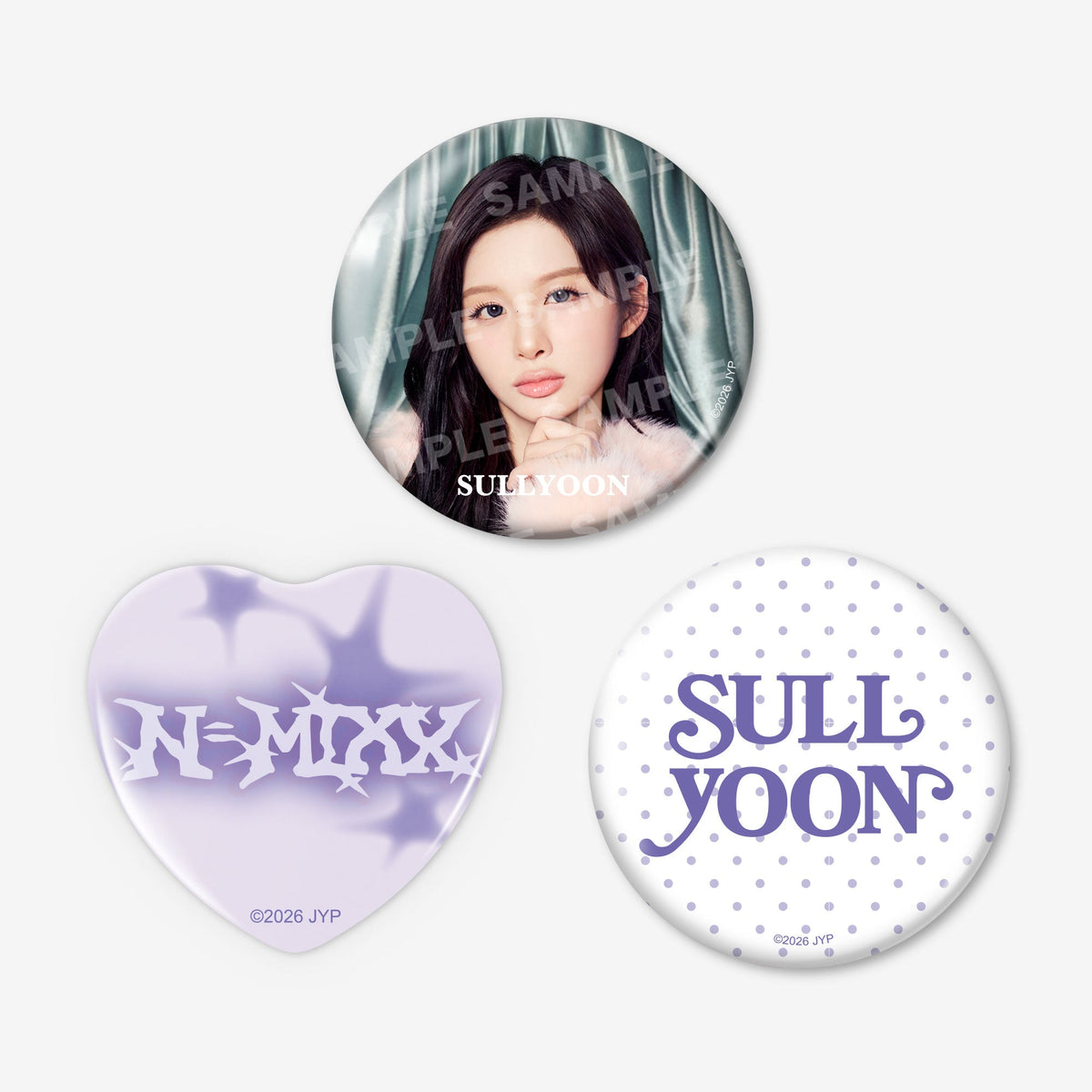 BADGE SET (3PIECES) - SULLYOON / NMIXX『JAPAN DEBUT SHOWCASE “N=MIXX”』
