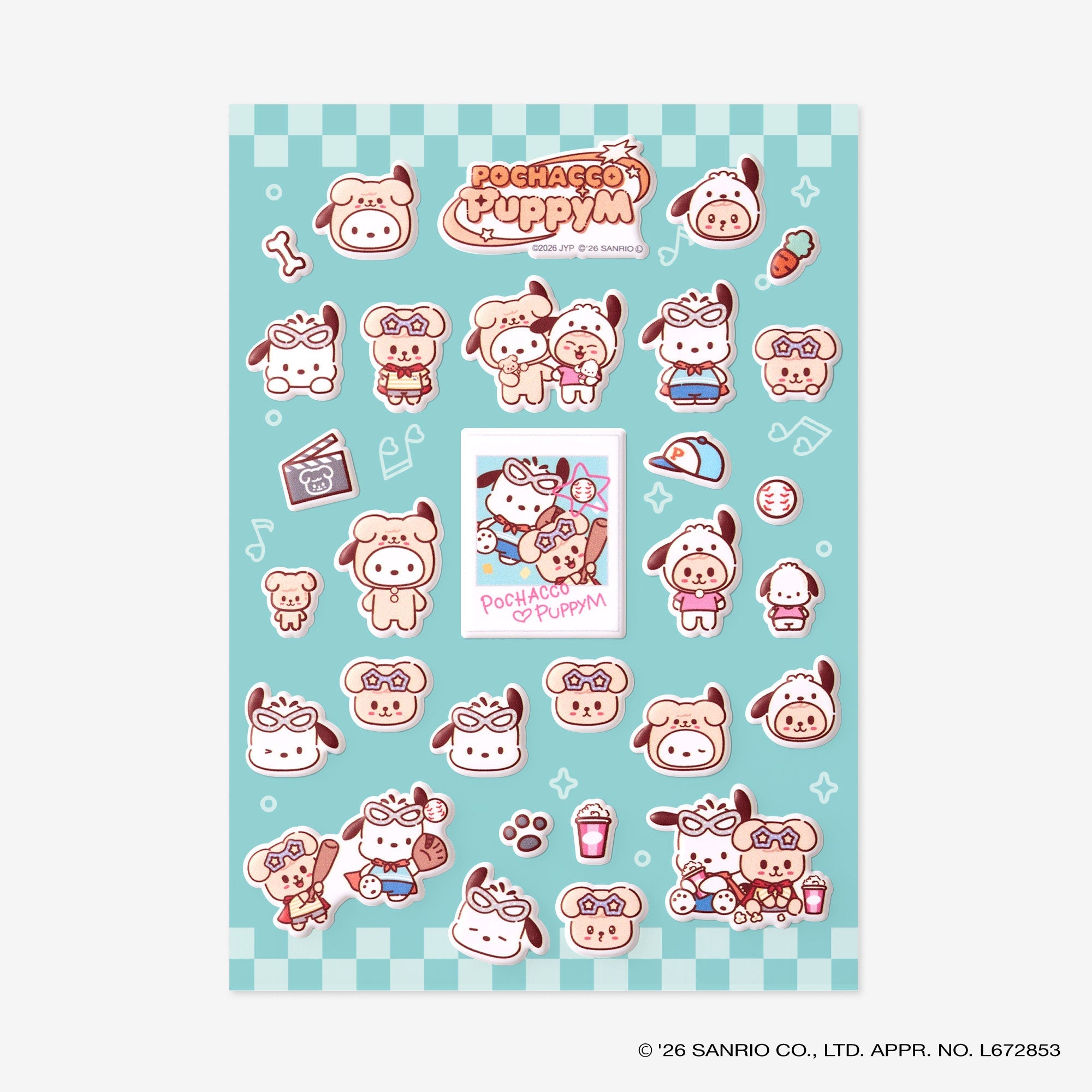 SKZOO×SANRIO CHARACTERS STICKER - PuppyM x POCHACCO / Stray Kids