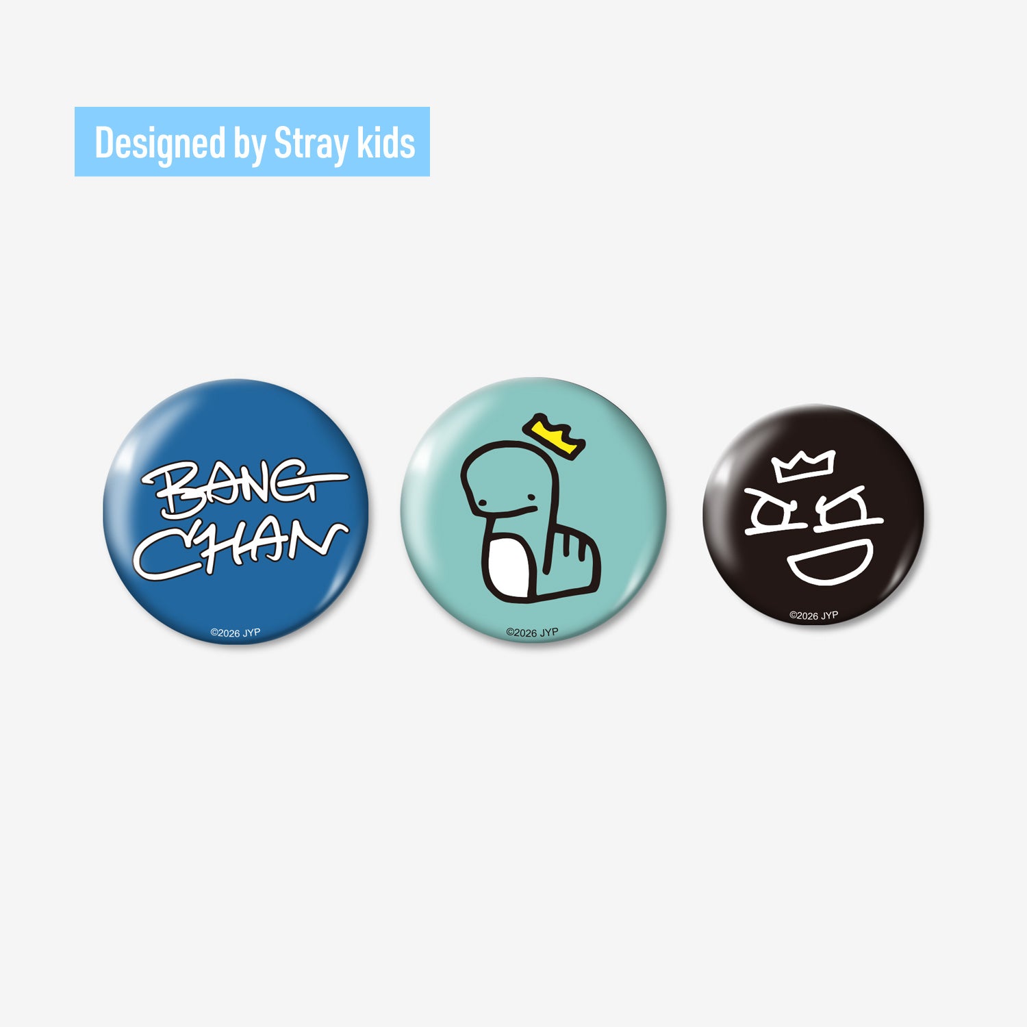 Stray Kids バンチャン セット BADGE SET (3PIECES) - Bang Chan / Stray Kids『World Tour 』 – JYP