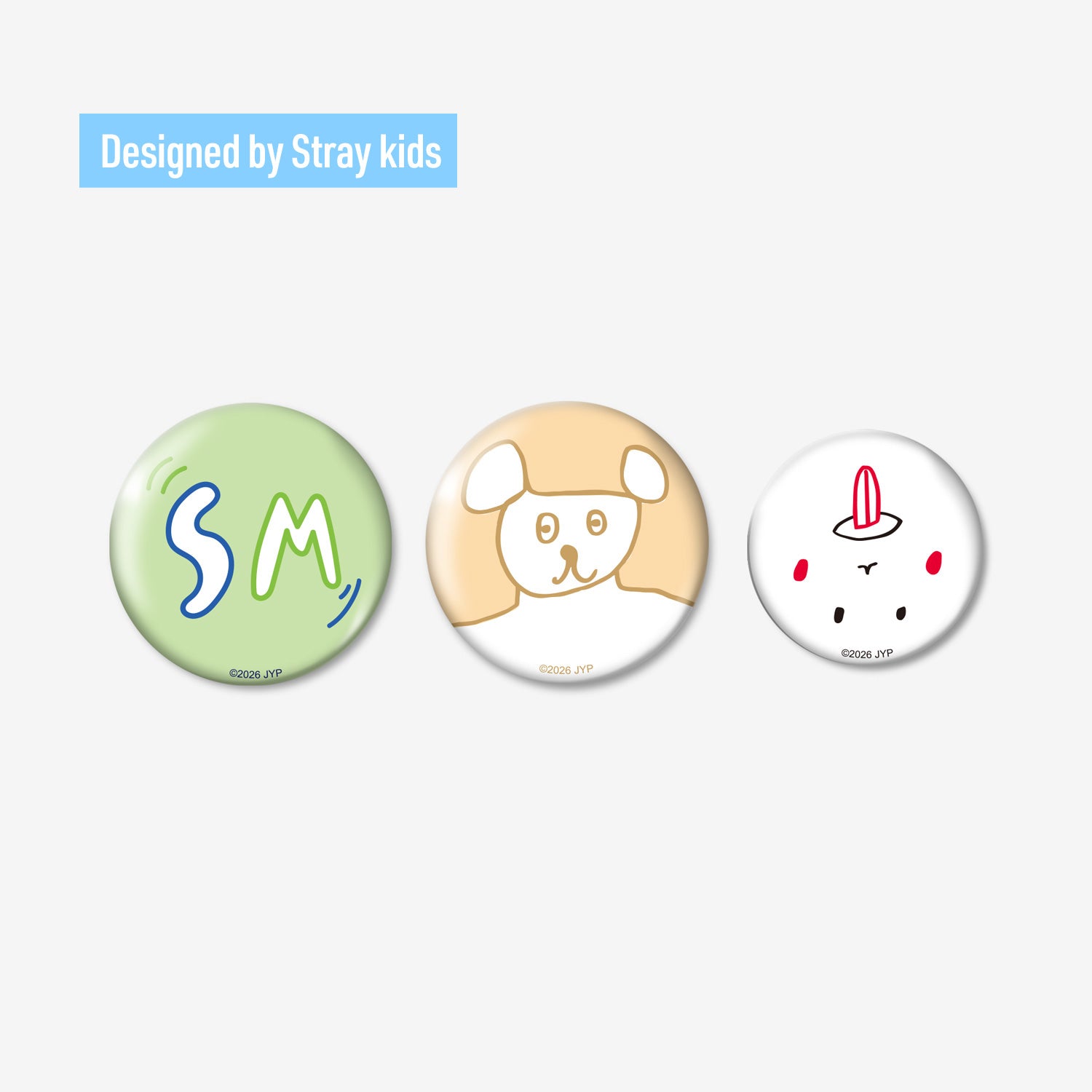 BADGE SET (3PIECES) - Seungmin / Stray Kids『World Tour 』 – JYP