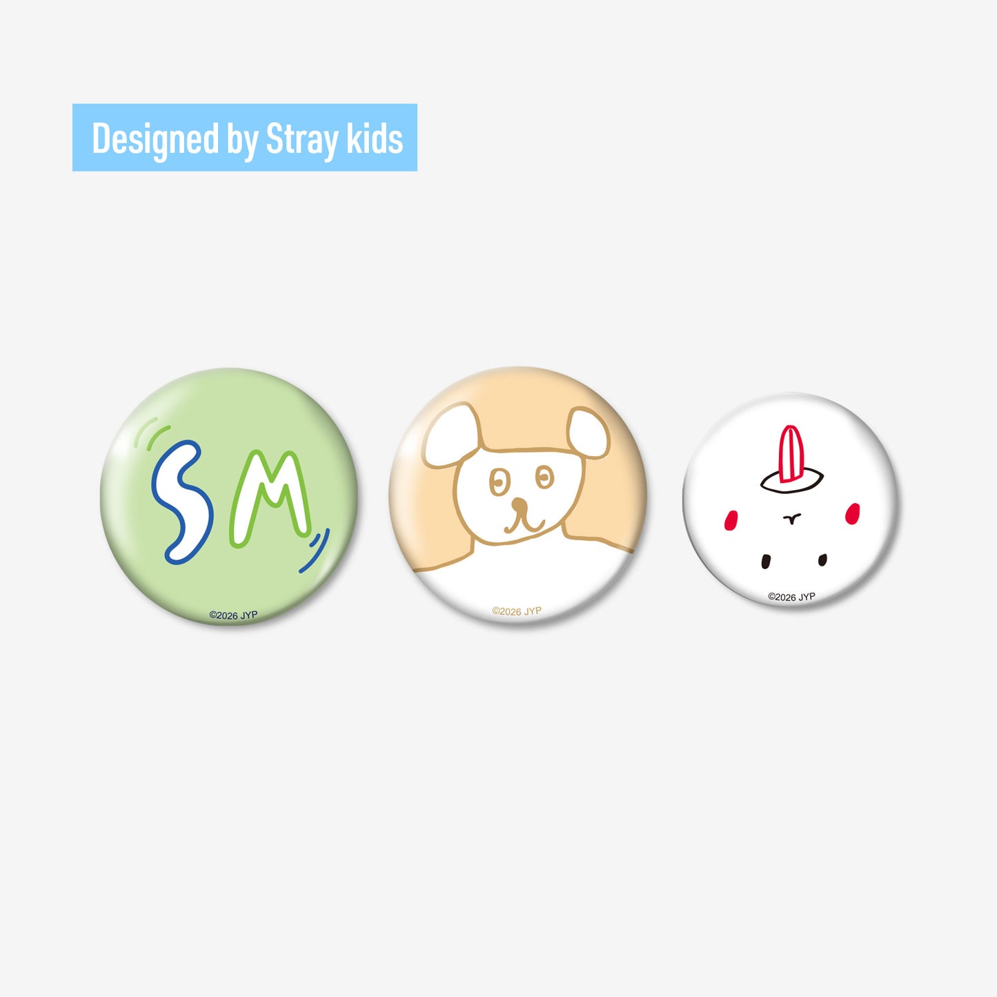 BADGE SET (3PIECES) - Seungmin / Stray Kids『World Tour <RUN IT JAPAN>』