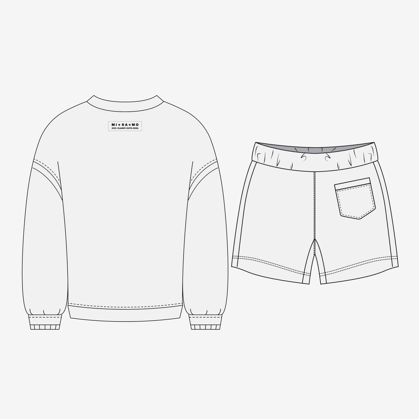 SOFT TERRY LOUNGE SET / WHITE【L】/ MISAMO『3rd Anniversary POPUP STORE "CCC"』