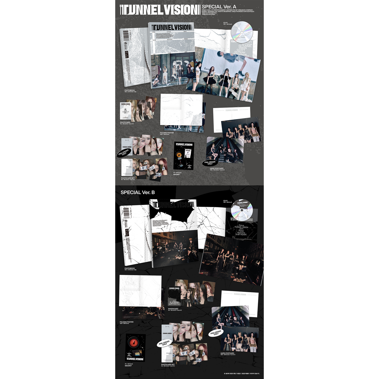 ITZY 11th Mini Album『TUNNEL VISION』SPECIAL Ver. 2バージョンランダム