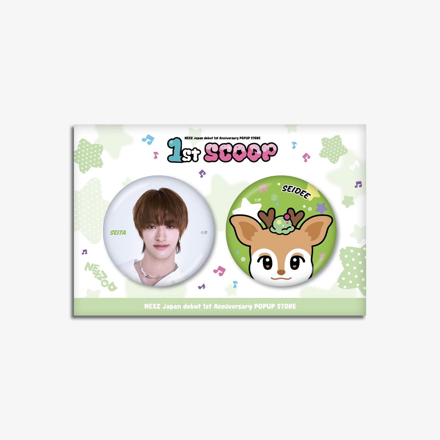 PHOTO BADGE SET - SEITA / NEXZ『Japan debut 1st Anniversary POPUP STORE “1st SCOOP”』