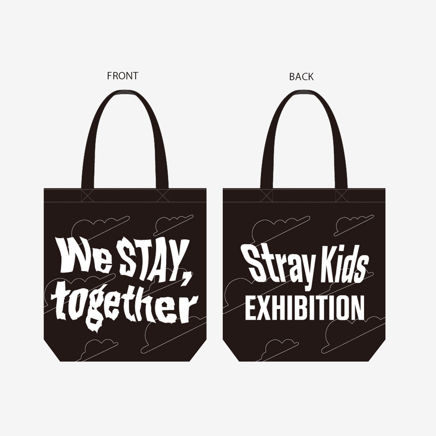 TOTE BAG【BLACK】/ Stray Kids『EXHIBITION “We STAY, together