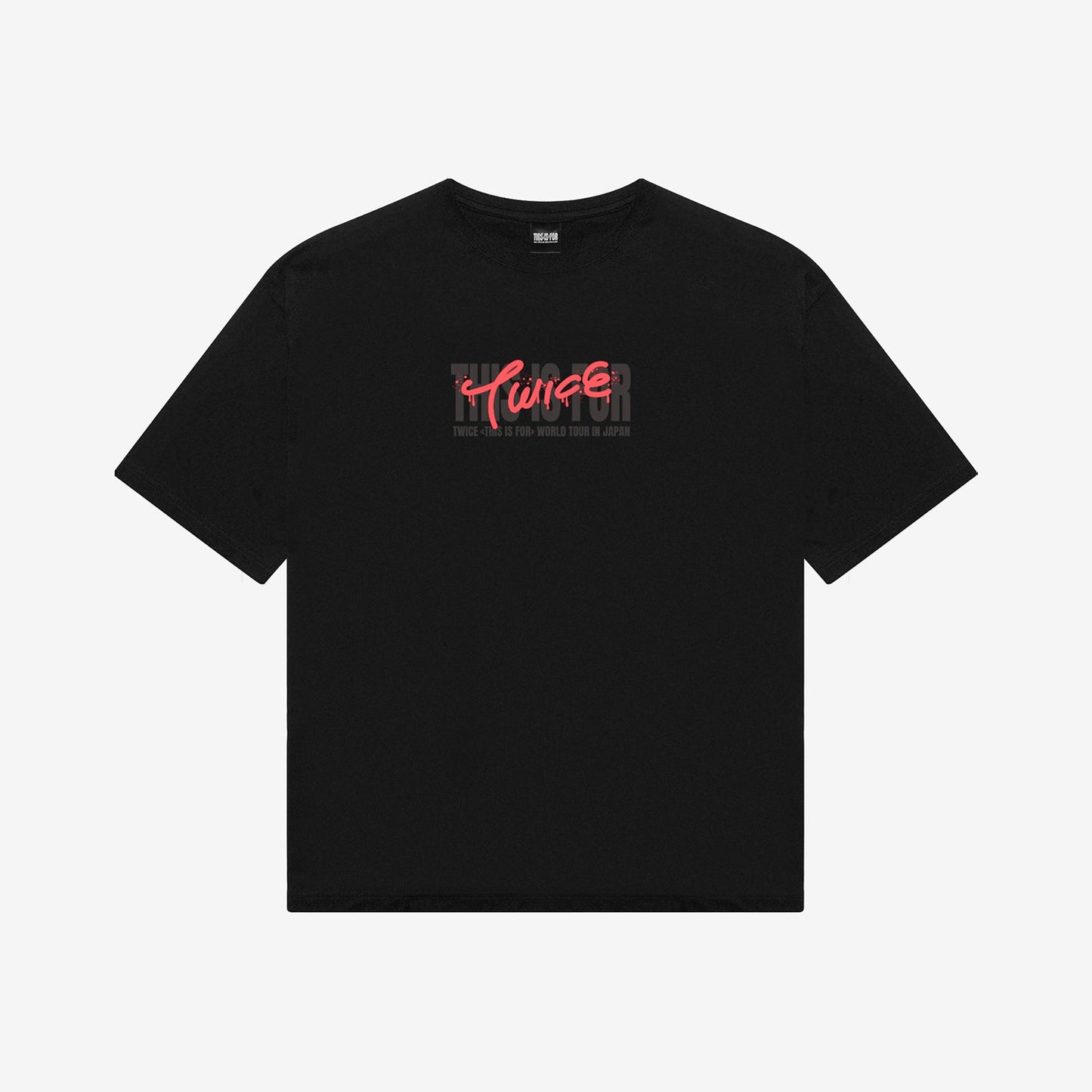 T-SHIRT〈BLACK〉【L】/ CHAEYOUNG / TWICE『THIS IS FOR』