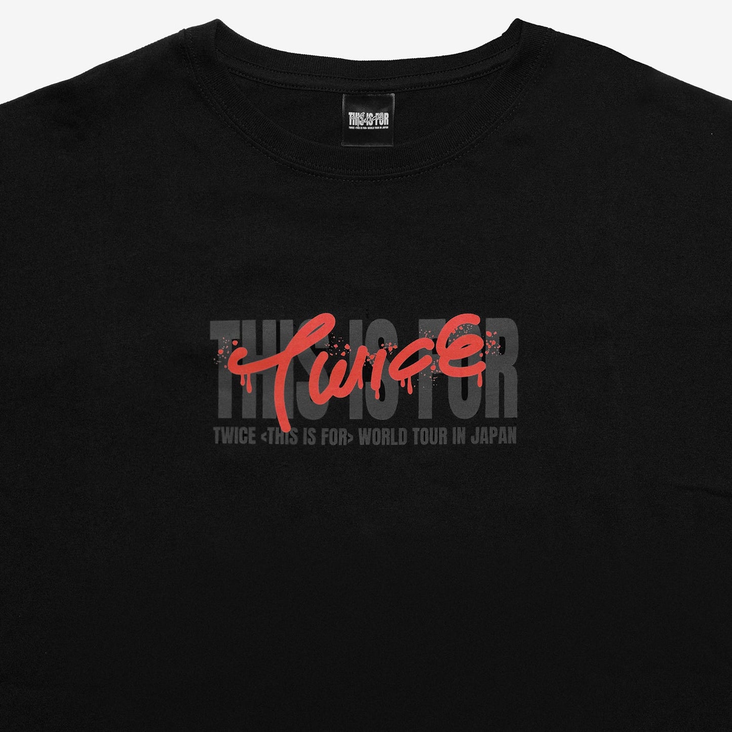 T-SHIRT〈BLACK〉【L】/ CHAEYOUNG / TWICE『THIS IS FOR』