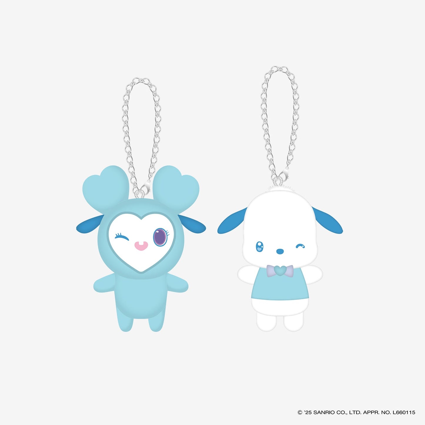 BAG CHARM SET - NAVELY×POCHACCO / TWICE LOVELYS×SANRIO CHARACTERS