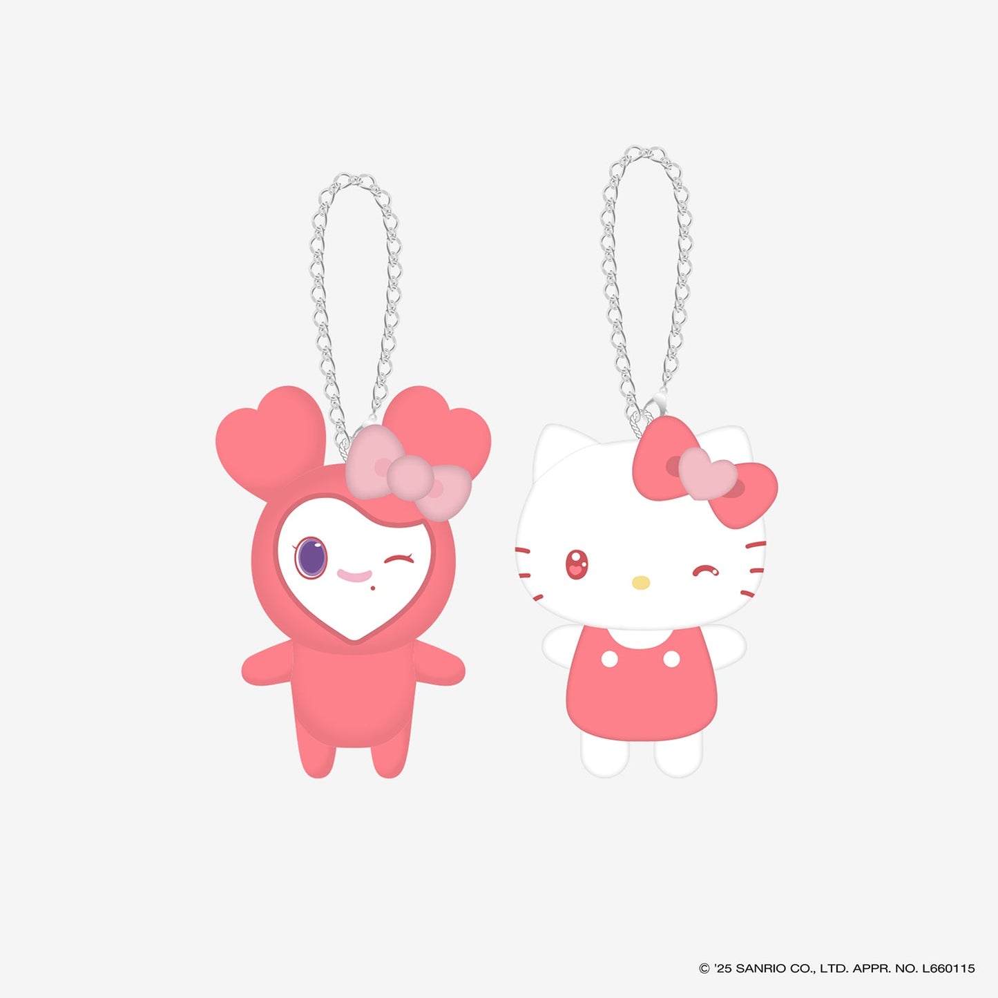 BAG CHARM SET - CHAENGVELY×HELLO KITTY / TWICE LOVELYS×SANRIO CHARACTERS