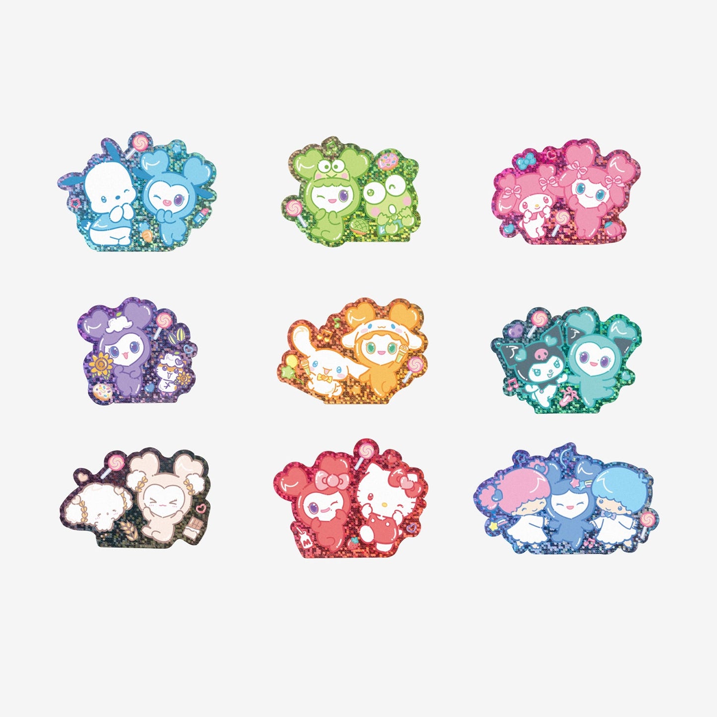 RANDOM HOLOGRAM STICKER / TWICE LOVELYS×SANRIO CHARACTERS