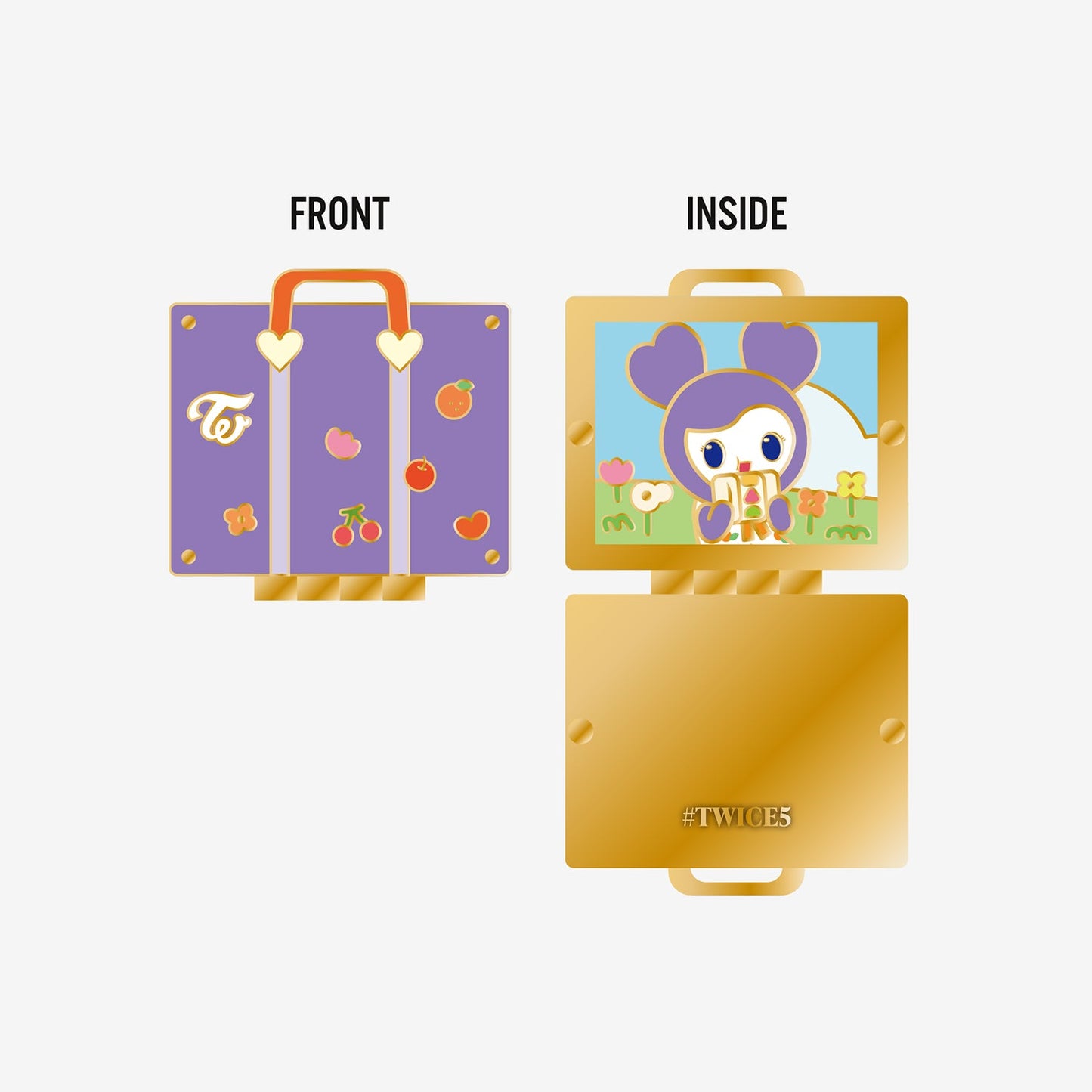 TWICE LOVELYS HINGE PIN BADGE - SAVELY / TWICE『#TWICE5』