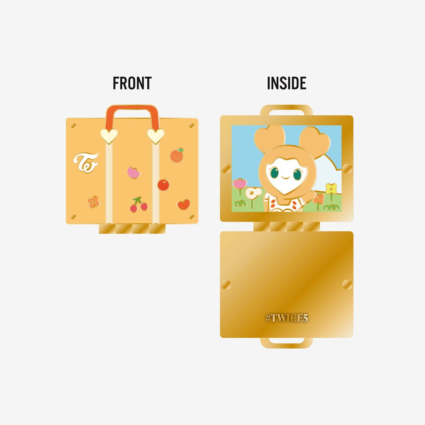 TWICE LOVELYS HINGE PIN BADGE - JIVELY / TWICE『#TWICE5』