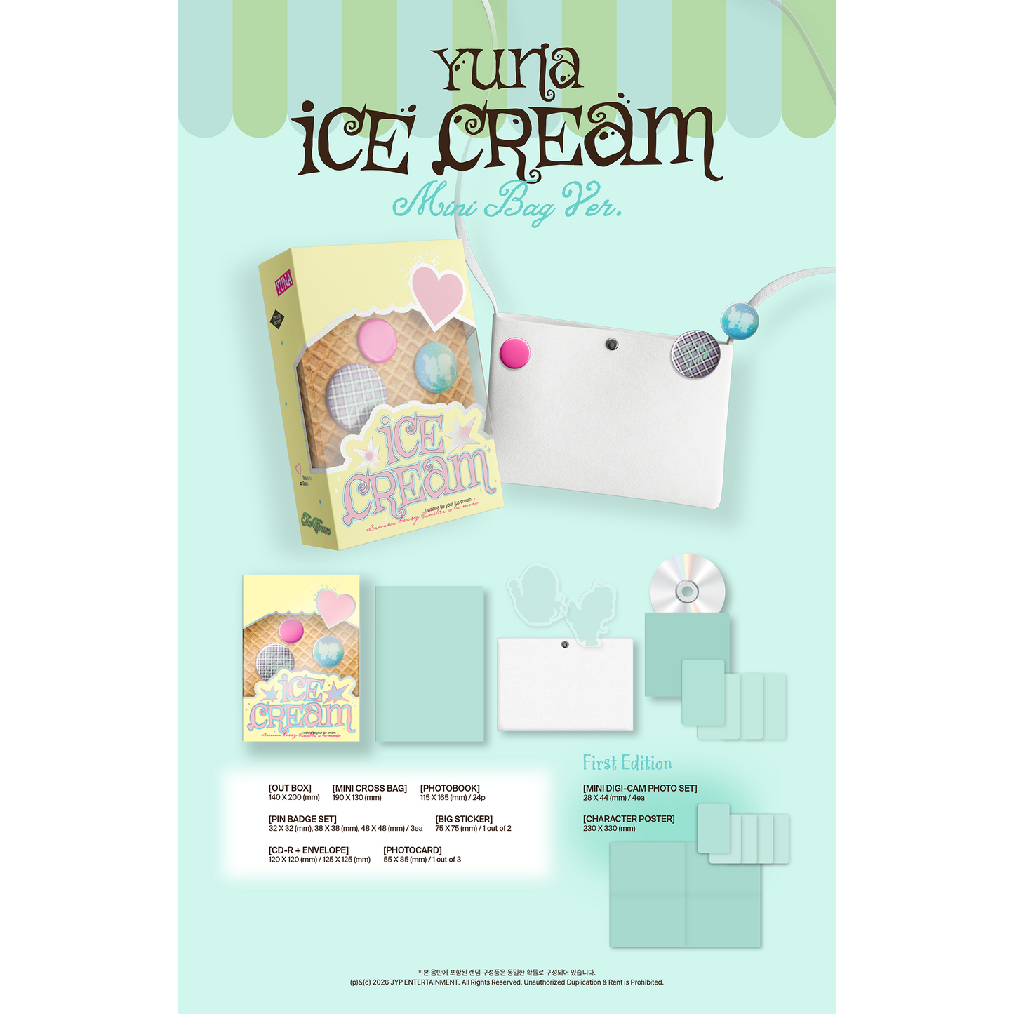 YUNA『ICE CREAM』MINI BAG Ver.