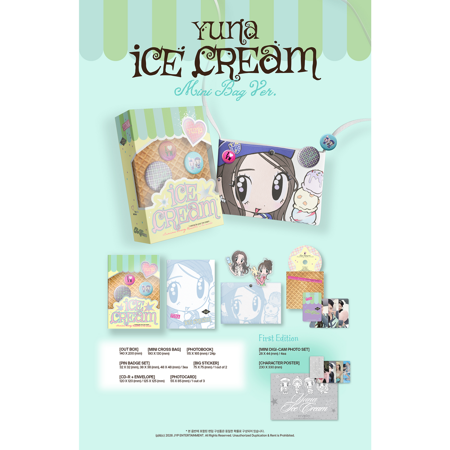 YUNA『ICE CREAM』MINI BAG Ver.