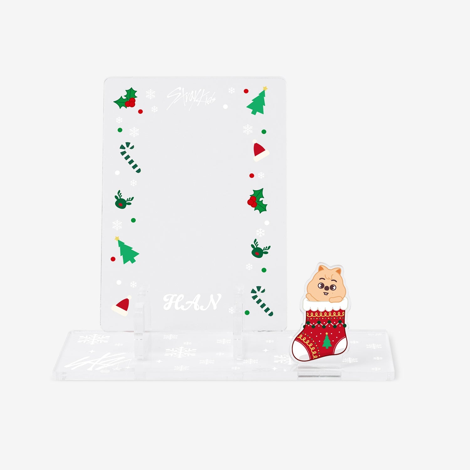 ACRYLIC PHOTO CARD FRAME - HAN QUOKKA / Stray Kids『Xmas