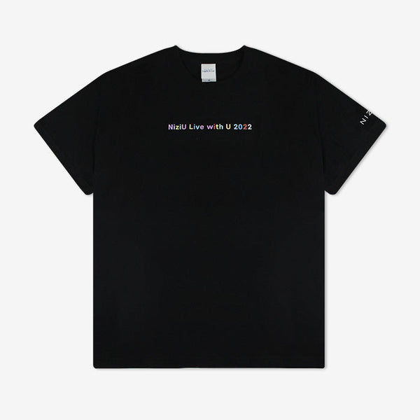 T-SHIRT / BLACK【XL】「NiziU Live with U 2022 “Light it Up”」