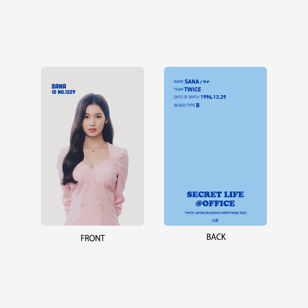 CARD HOLDER&ID CARD - SANA『TWICE JAPAN SEASON'S GREETINGS 2023 