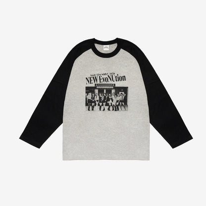 OVERSIZED RAGLAN T-SHIRT【M】/ NiziU『Live with U 2026 “NEW EvoNUtion”』
