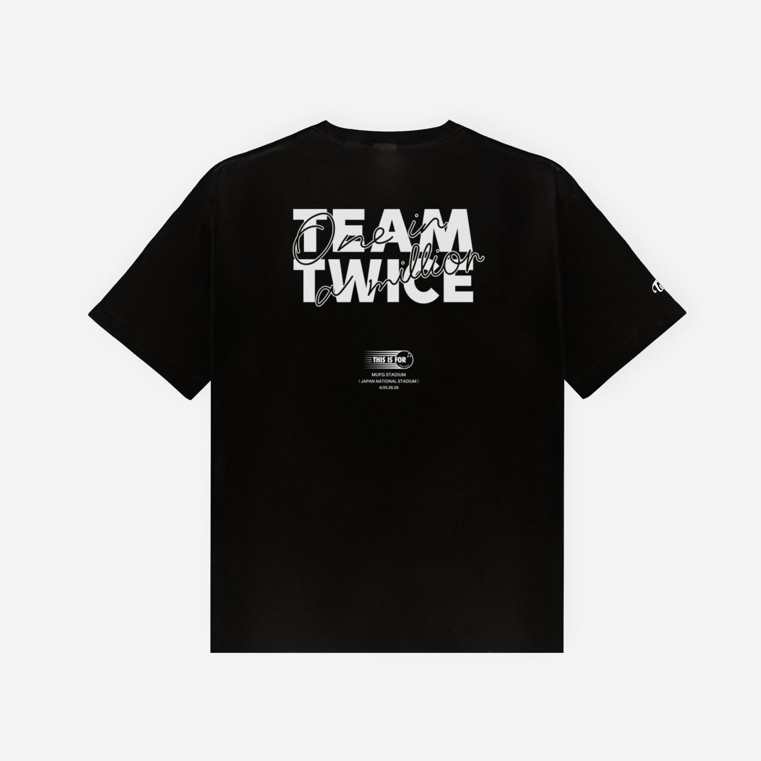 T-SHIRT / BLACK【L】/ TWICE『THIS IS FOR (MUFG STADIUM)』 – JYP