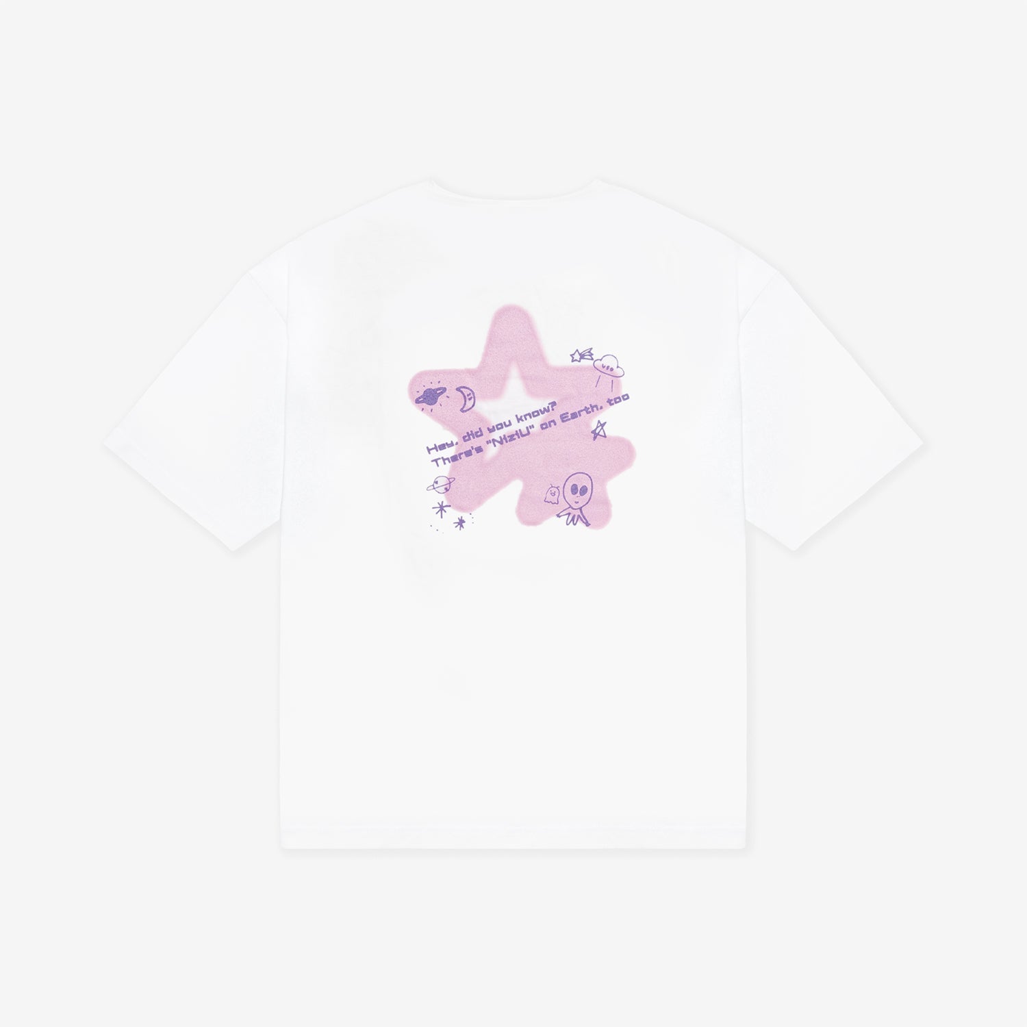 T-SHIRT / WHITE【L】/『NiziU POPUP STORE ｰ NiziUniverse ｰ』 – JYP