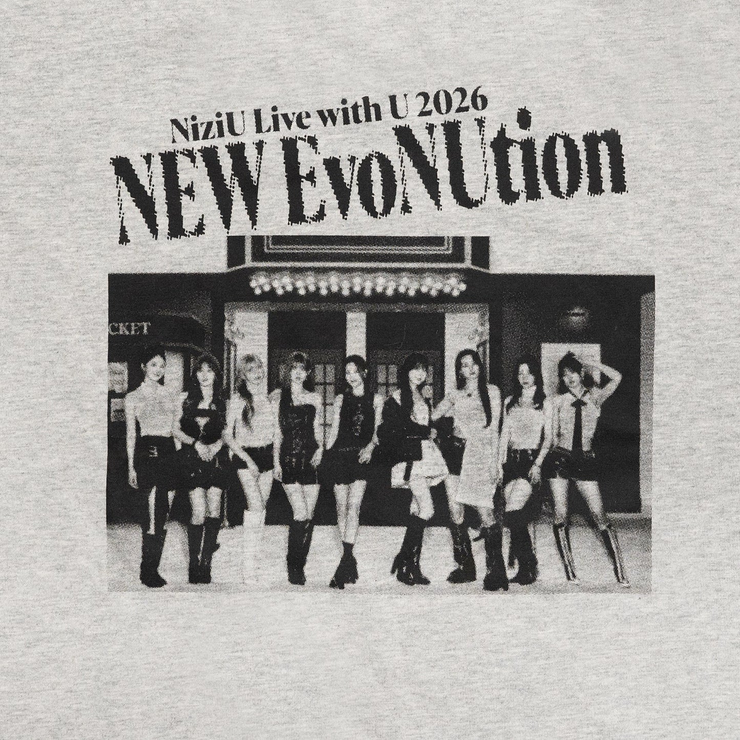 OVERSIZED RAGLAN T-SHIRT【L】/ NiziU『Live with U 2026 “NEW EvoNUtion”』