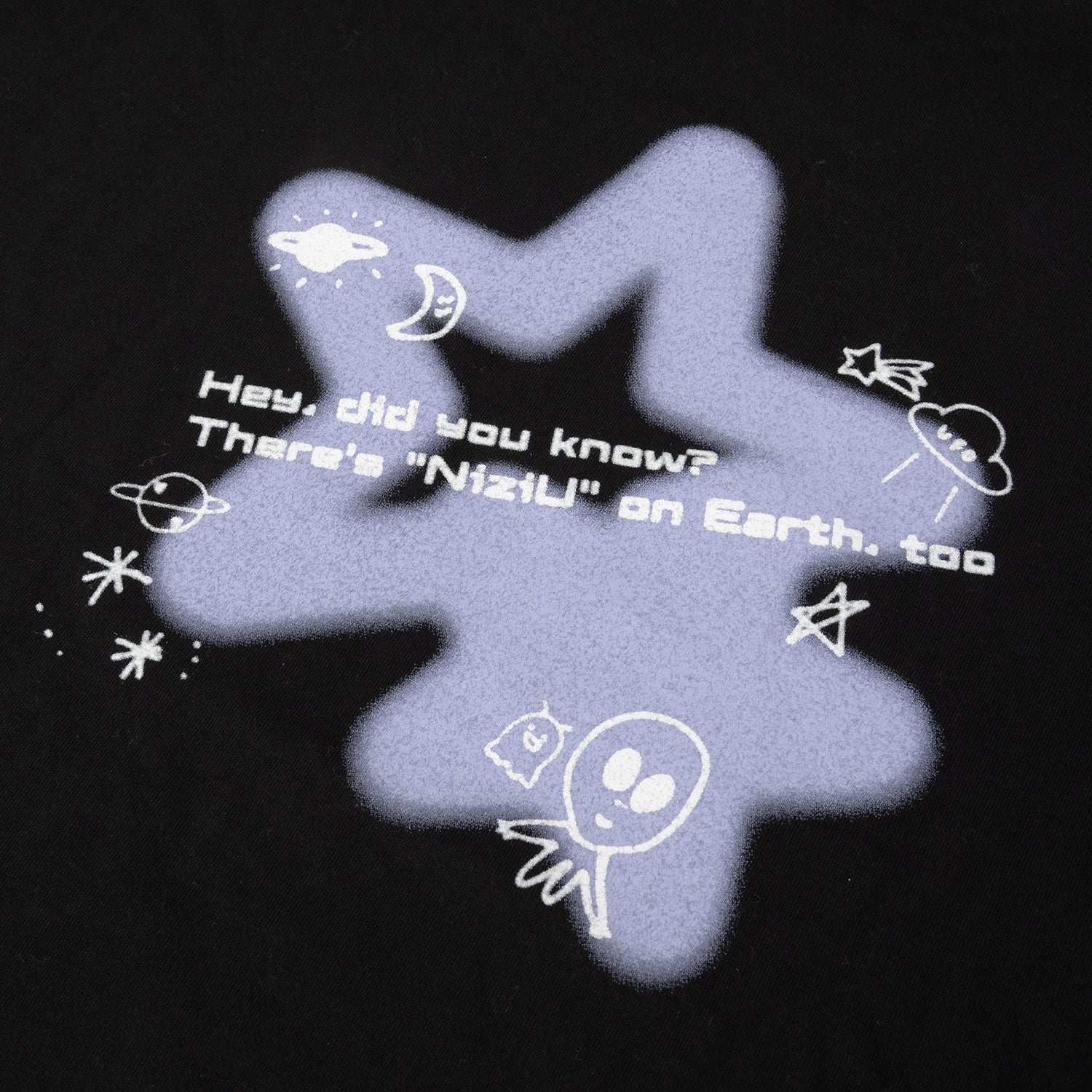 T-SHIRT / BLACK【XL】/『NiziU POPUP STORE ｰ NiziUniverse ｰ』 – JYP