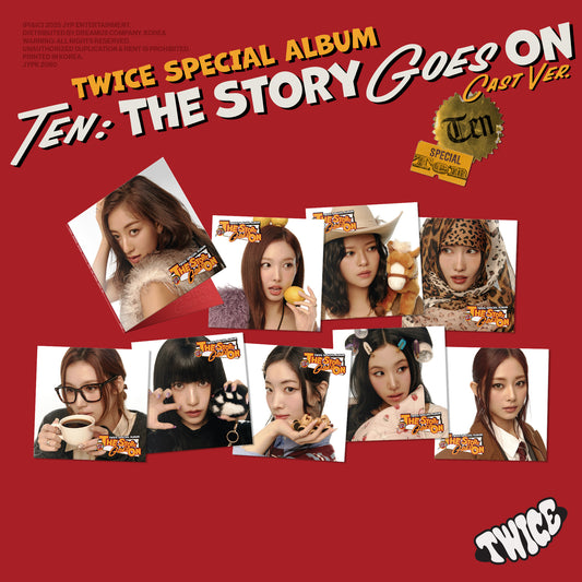 TWICE SPECIAL ALBUM『TEN: The Story Goes On』CAST ver. 9バージョンランダム