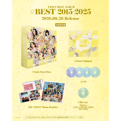 TWICE BEST ALBUM『#BEST 2015-2025』初回限定盤