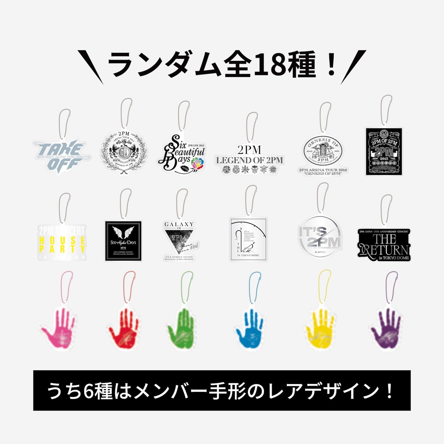 RANDOM ACRYLIC KEY HOLDER / 2PM『Japan 15th Anniversary Concert “THE RETURN” in TOKYO DOME』