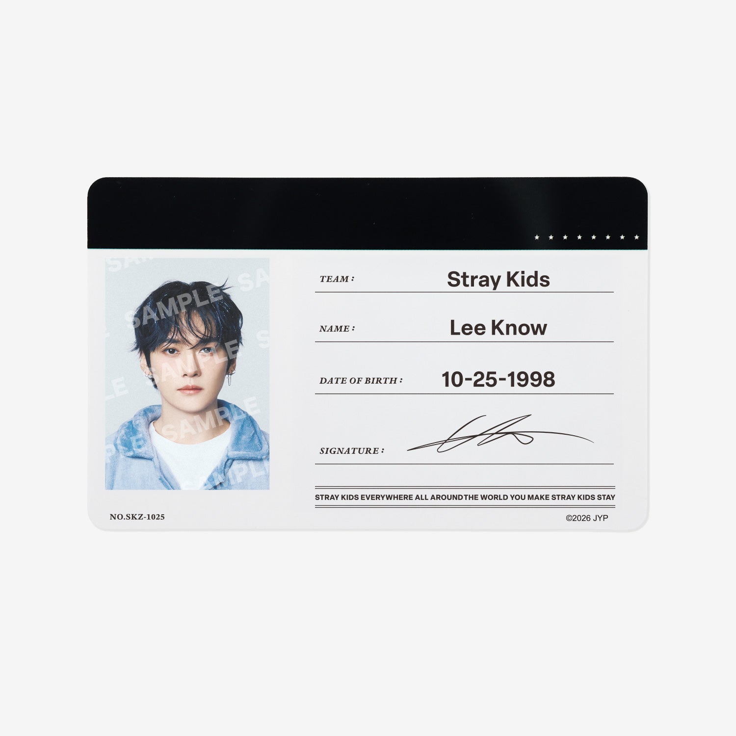 タレントカード Stray Kids Lee Know RUN IT POPUP PROFILE CARD SET - Lee Know / Stray Kids『World Tour 』 – JYP