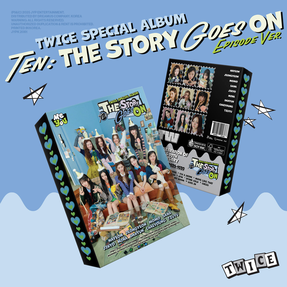 TWICE SPECIAL ALBUM『TEN: The Story Goes On』EPISODE ver. – JYP 