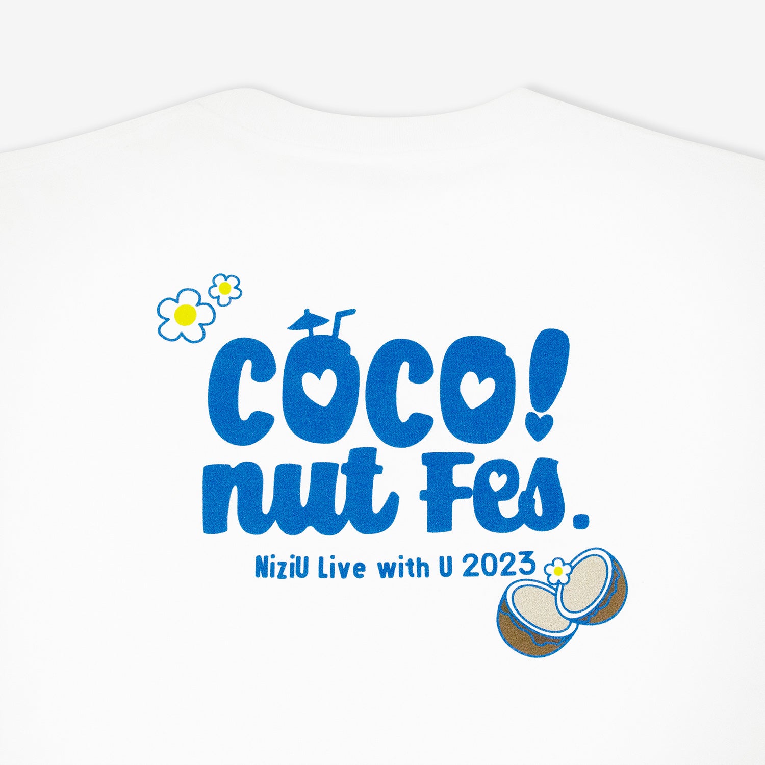 T-SHIRT / WHITE【S】 / NiziU『COCO! nut Fes.』