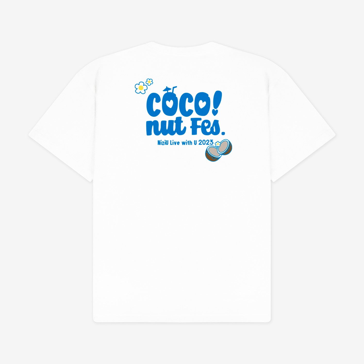 T-SHIRT / WHITE【L】 / NiziU『COCO! nut Fes.』 – JYP JAPAN ONLINE