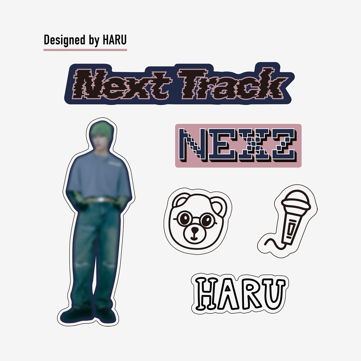 STICKER SET (6 PIECES) - HARU /『NEXZ SEASON’S GREETINGS 2025 “Next Track”』