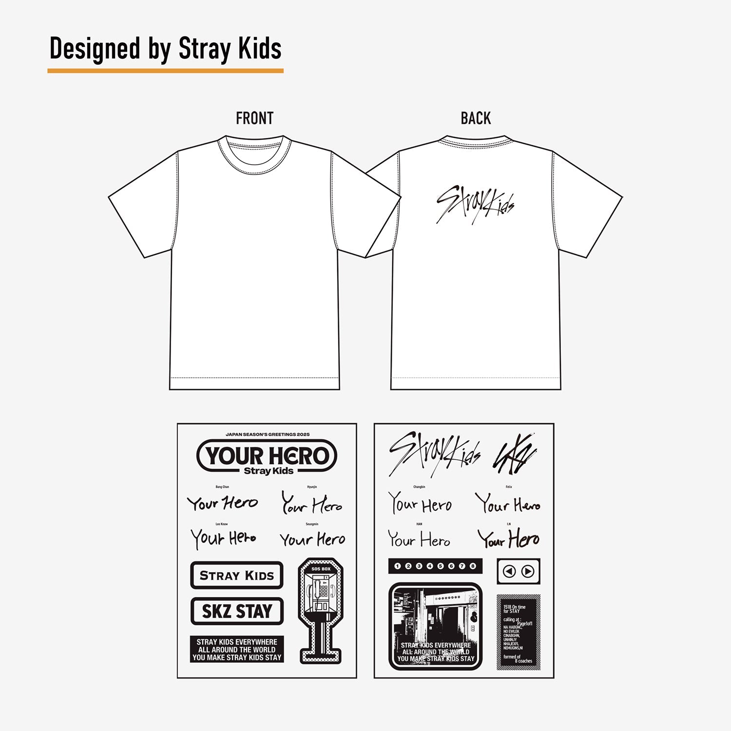 CUSTOM T-SHIRT【L】/ Stray Kids『MUSEUM 2025』