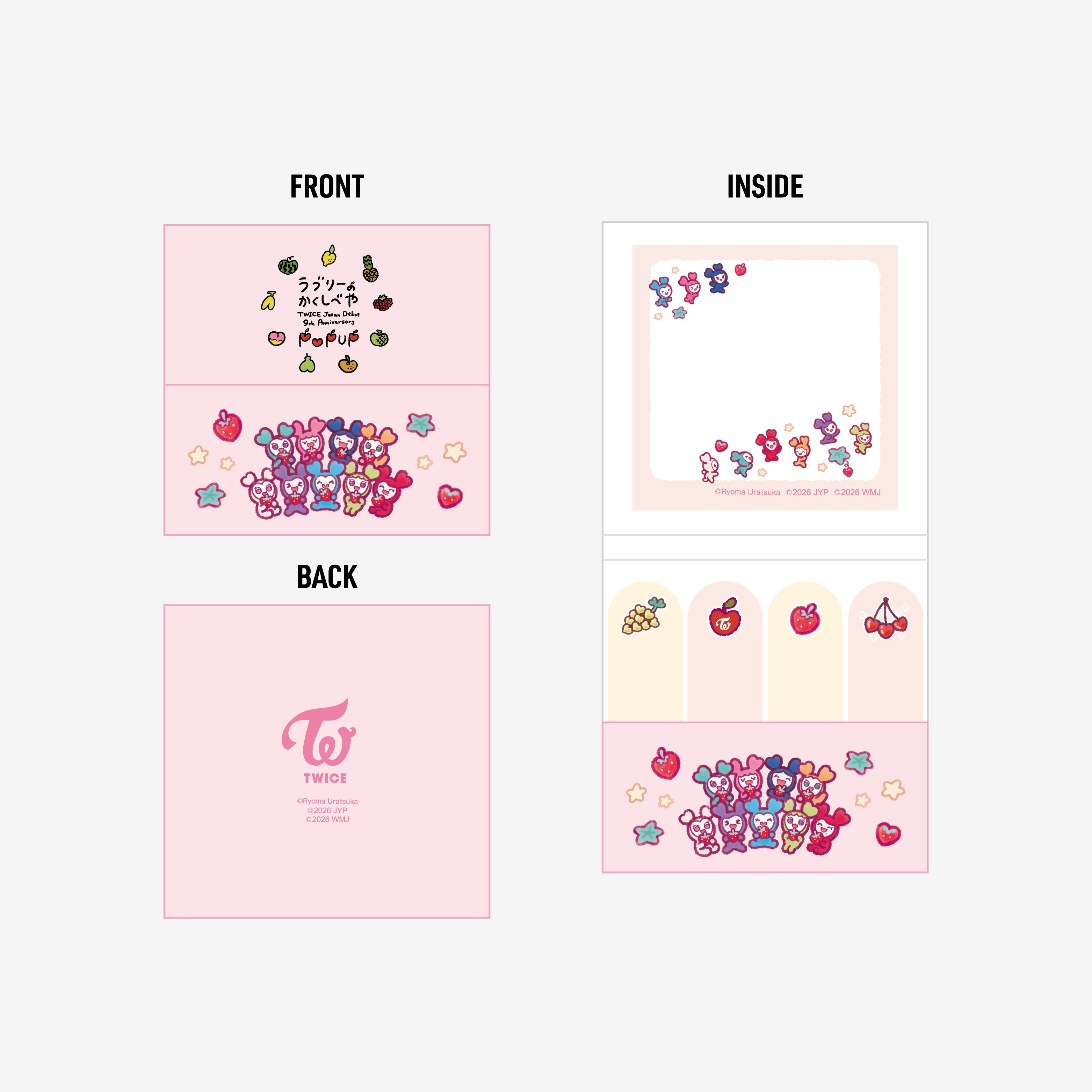 アイドル TWICE TWICE LOVELYS MEMO SET / TWICE『JAPAN DEBUT 9th Anniversary
