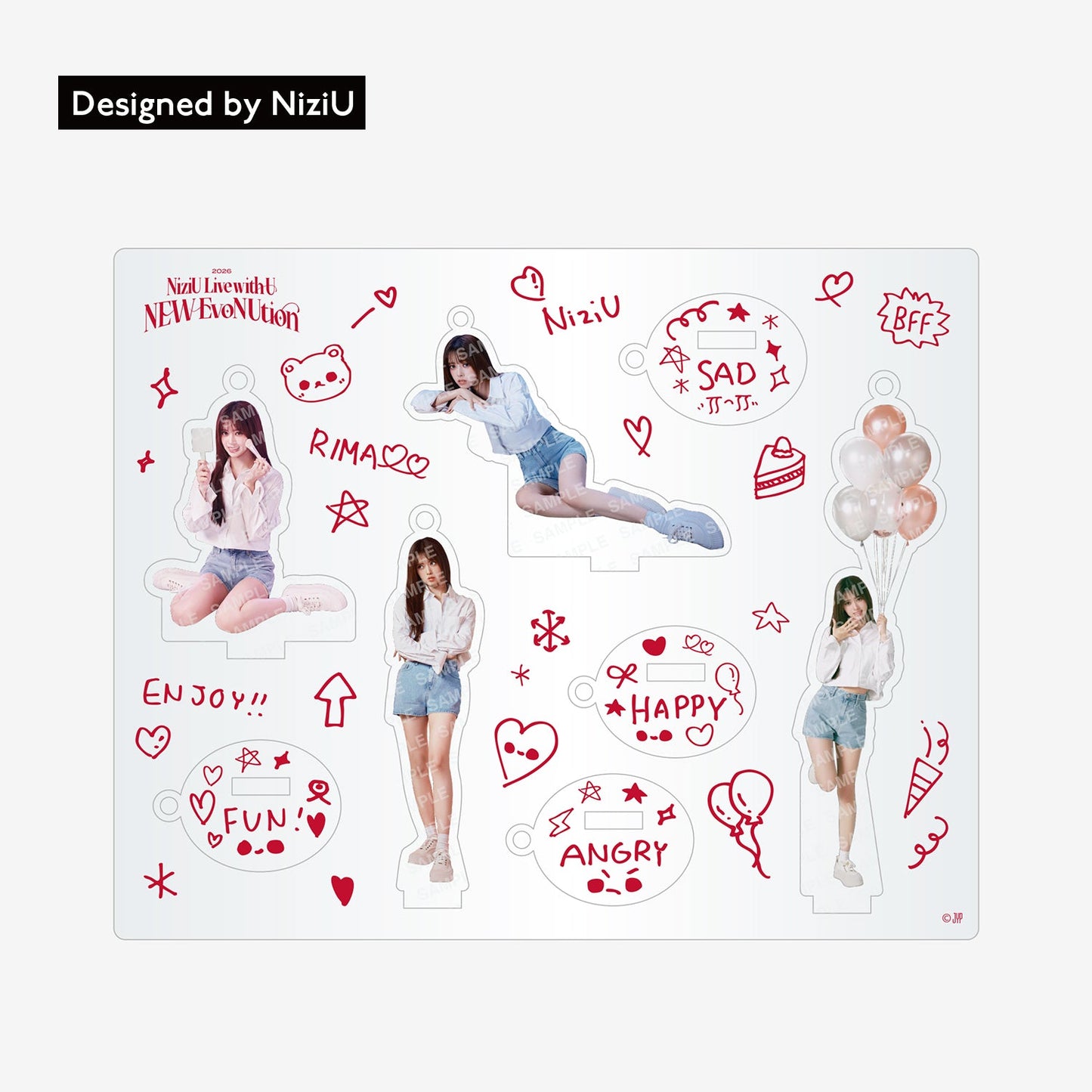 ACRYLIC STAND KEY HOLDER - RIMA / NiziU『Live with U 2026 “NEW EvoNUtion”』