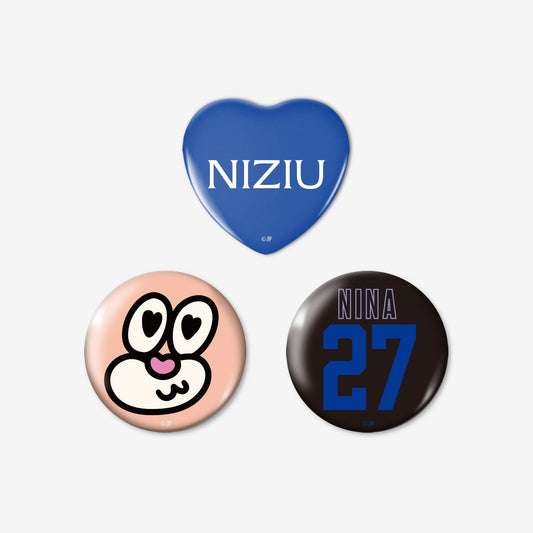 BADGE SET（3PIECES）- NINA / NiziU『Live with U 2026 “NEW EvoNUtion”』