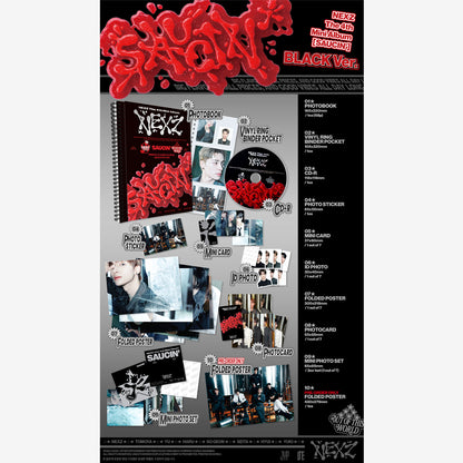 NEXZ The 4th Mini Album 『SAUCIN’』[BLACK ver. / YELLOW ver.] 2버전 랜덤