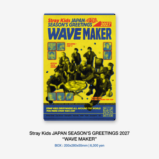 Stray Kids JAPAN SEASON’S GREETINGS 2027 “WAVE MAKER” [FC Limited Edition]