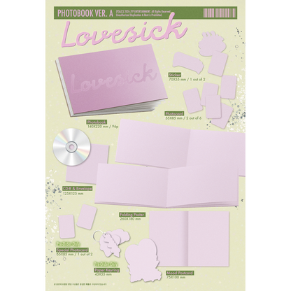 ITZY CHAERYEONG 1st Mini Album『Lovesick』PHOTOBOOK Ver. 2バージョンセット