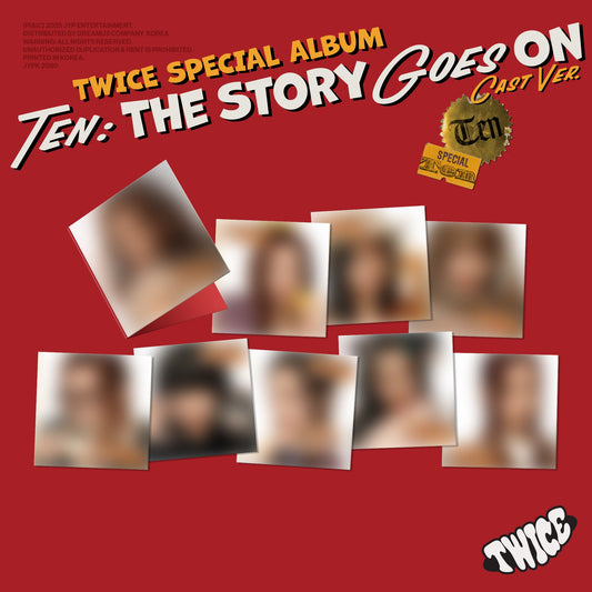 TWICE SPECIAL ALBUM『TEN: The Story Goes On』CAST ver. 9バージョンランダム